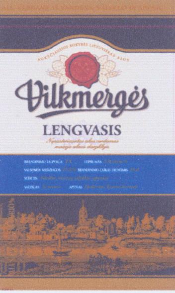 Prekės ženklas: Vilkmergės LENGVASIS